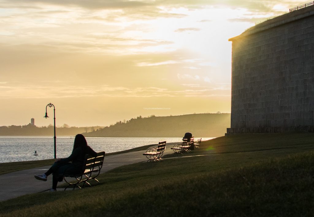 Golden Sunrise at Castle Island Boston