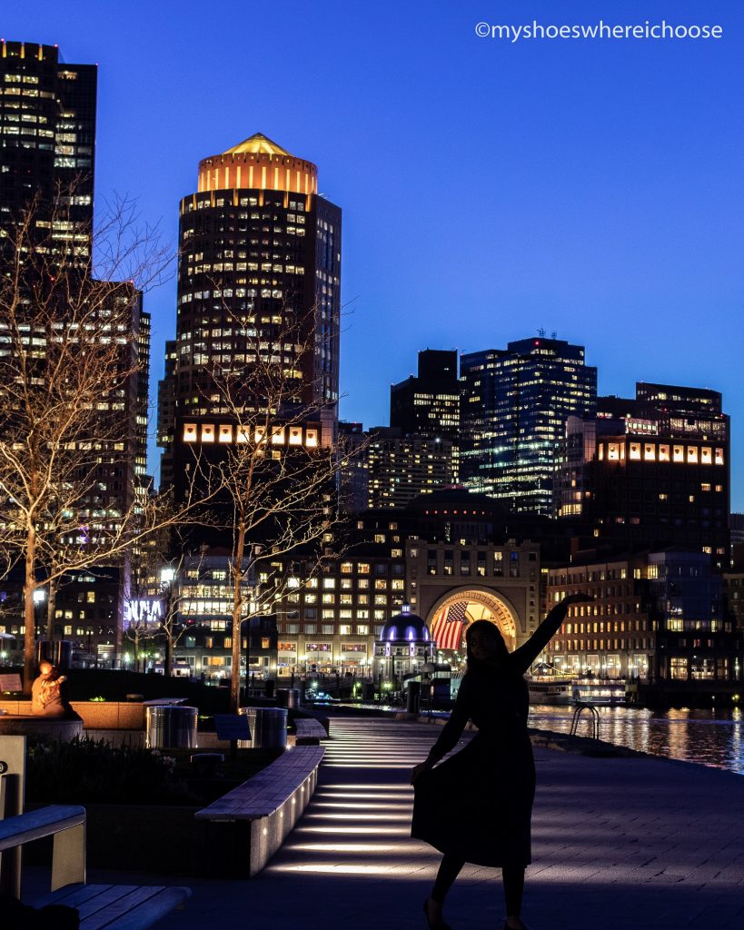 Girl at Boston Fan Pier Park