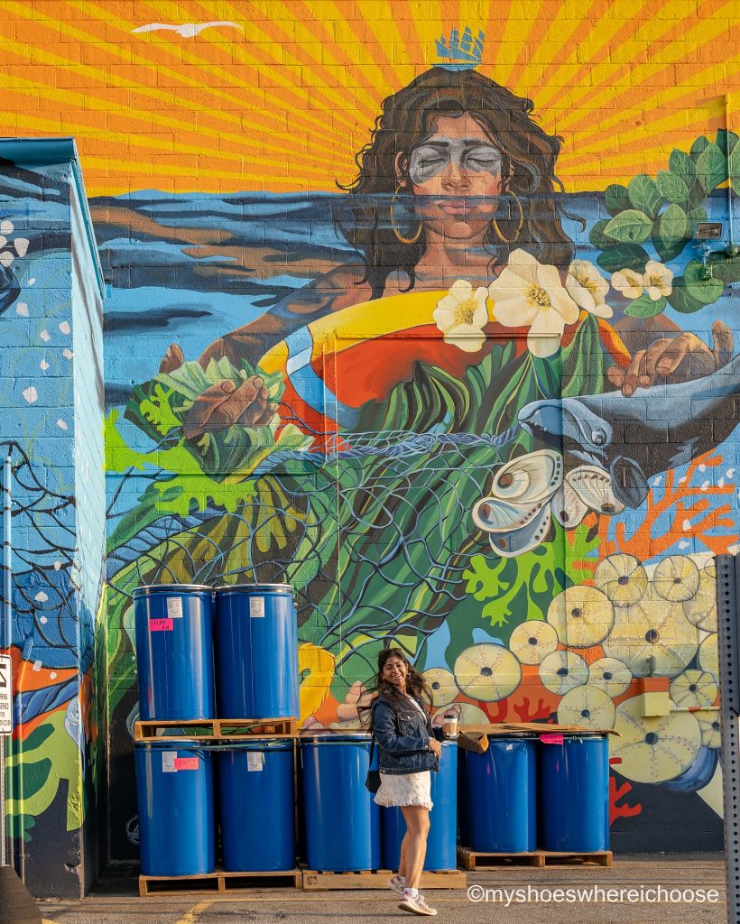 Boston Mural Rise (Focus: Plastic Pollution and Human Impact on Oceans) Artist: Silvia López Chavez