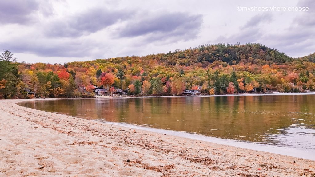 fall photoshoot location - water body reflection