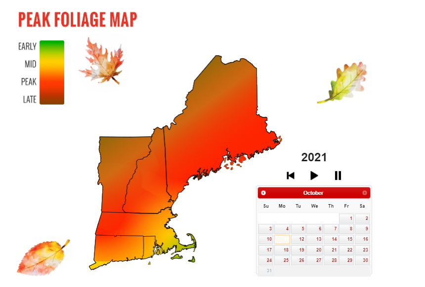 New England Foliage Map