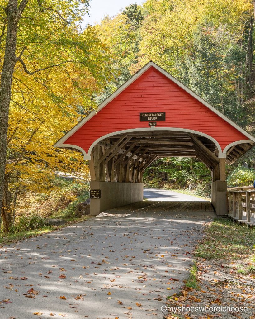 Covered Bridge at Flume Gorge Franconia New Hampshire