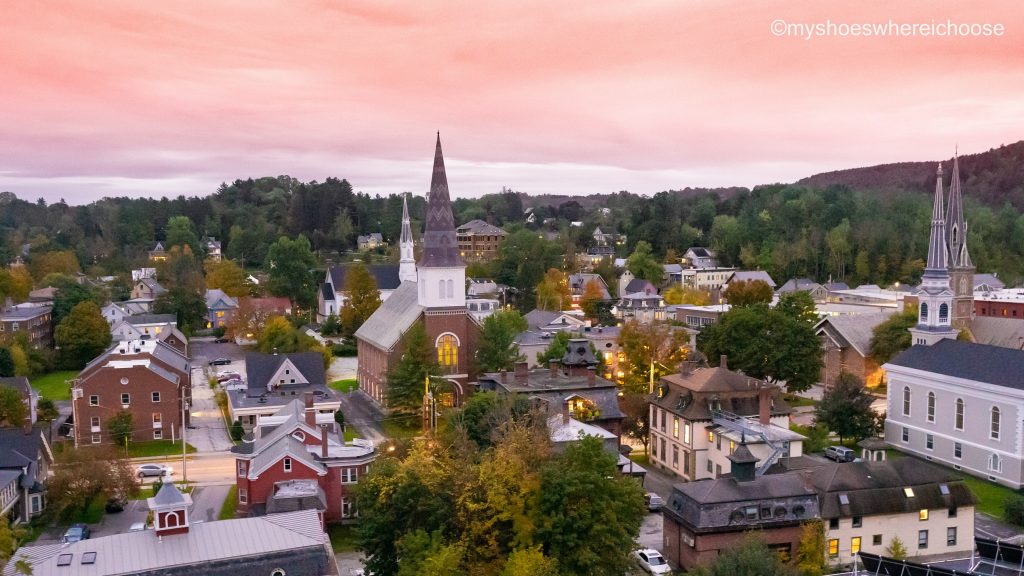 Montpellier Skyline - new england fall road trip Vermont