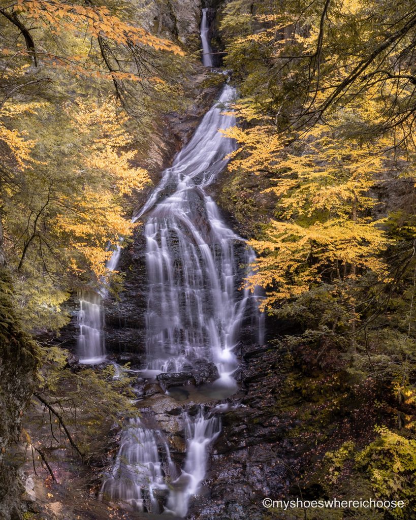 moss glen falls stowe vermont during Fall