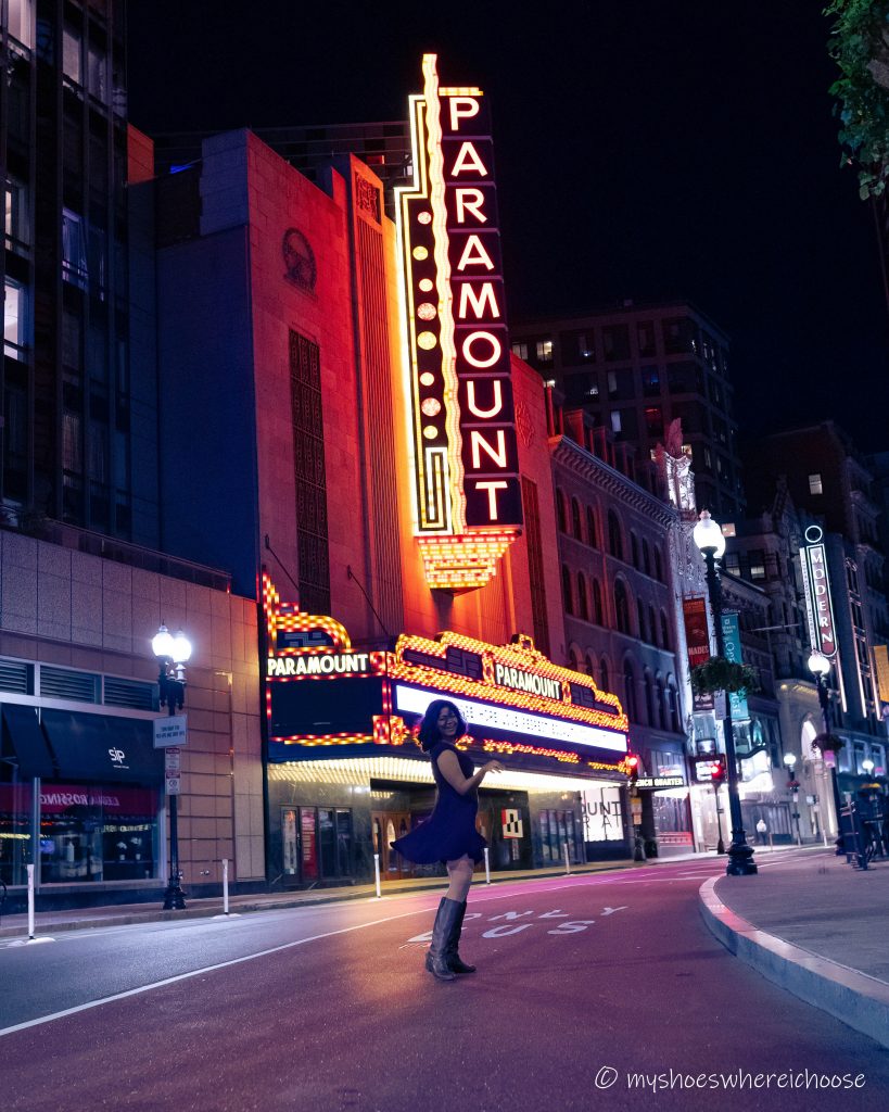 Valentine's Day photoshoot in Boston: Boston Theater District