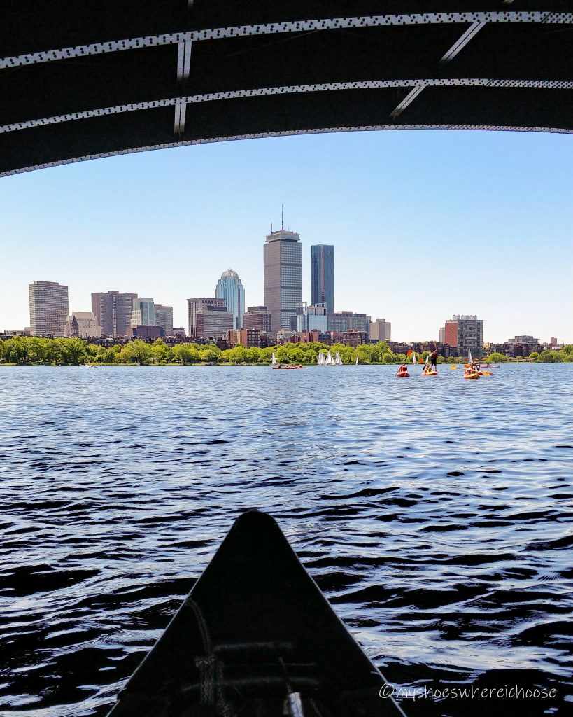 Boston skyline view from Charles River