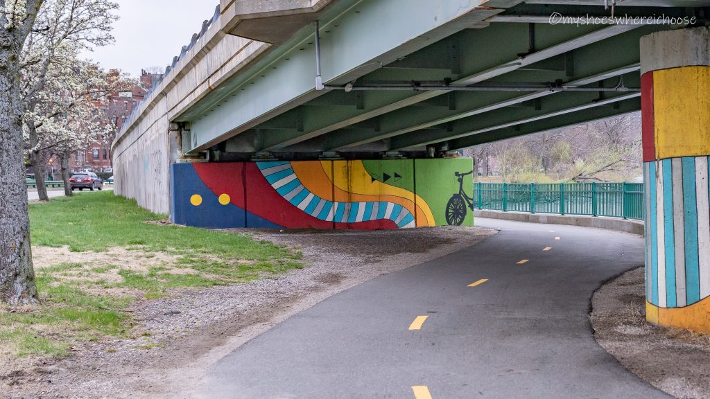 Boston murals at Charles River Esplanade